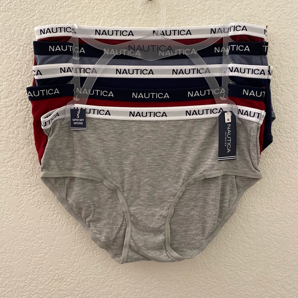 5-pack super soft hipster nautica intimates size M